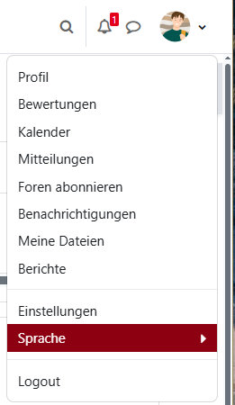 Spracauswahl